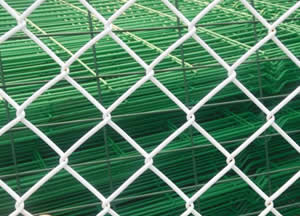 PVC coated  chain link fence