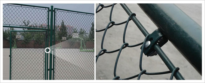 PVC Vinyl Coated Diamond Mesh Fence for Swimming Pool Uses to Protect Children Safety